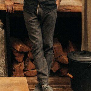 Apres Pant in Charcoal Sashiko